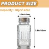 Wongblee 2 Pack Glass Salt and Pepper Shakers Set with