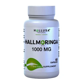 HallMoringa Moringa 1000 mg - 60 Capsules - Dietary Supplement Superfood Antioxidants and Nutrients - Hallusa Natura