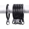 Metal Curtain Ring 40mm Black Curtain Pole Rings with Sliding