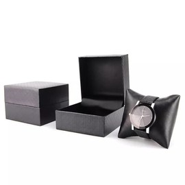 RJ Displays- Set of 6 piece Watch Box. Watch, Bracelet, Bangle, Cuff, Anklet Gift Jewelry Box Pillow Cushion Size 4" x 3.8" x .8" Inch