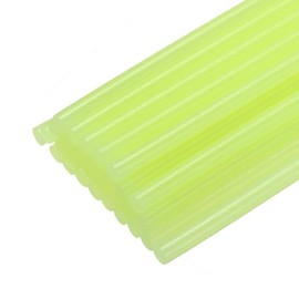 uxcell 30pcs Mini Hot Glue Sticks for Mini Glue Gun, 8-inch x 0.28-inch Glue Gun Sticks for Art DIY Craft, Luminous Yellow | uxcell