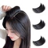 Clicko hairpiece 10cm women's bangs side hair straight volume wig, 3 pieces, black / 클릭코 헤어피스 10cm 여자 앞머리 옆머리 똑딱이 볼륨 가발, 3개, 블랙