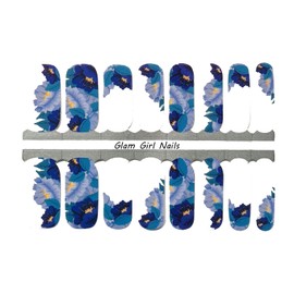 Glam Girl Nails Flower Spring Nail polish strips / Nail Wraps / Nail Stickers