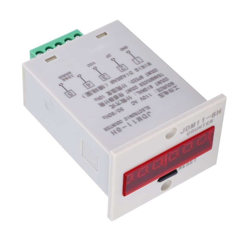 JDM11-6H Electronic Counter 6 Digits LED Digital Display Counter Relay