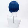 Pelucas azul oscuro con flequillo para mujer Peluca corta Bob