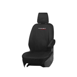JH AUTOSTORES Transit Custom Tailored Driver Seat Cover (Fits 2013-2023) Single Black Heavy Duty & Waterpoof B101 (BLACK 3)