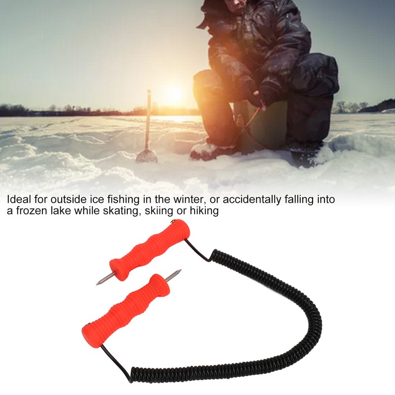 Ice Picks Kit Ergonomic Handle Stainless Steel Handheld Hanging Ice