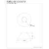 Kingston Brass FLBELL128 Nuvofusion 1/2-Inch IPS Bell Flange, Brushed Nickel
