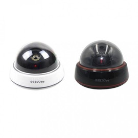 Fake CCTV Dummy Dome Security Camera for Home Dome Type B-KSC1500 White 2ea