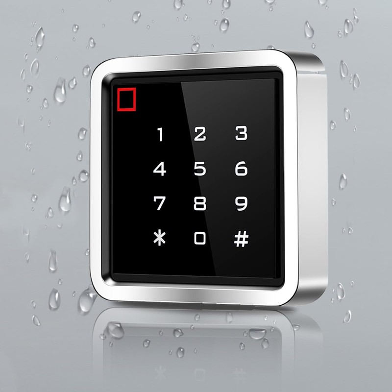 Access Control System Kit with IP68 Waterproof Metal Touch Keypad,