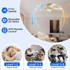 42 Inch Ceiling Fans with lights,RGB Low Profile Ceiling Fan