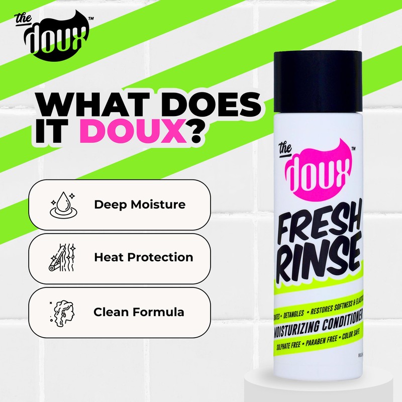 The Doux FRESH RINSE Moisturizing Conditioner for Curly Hair –