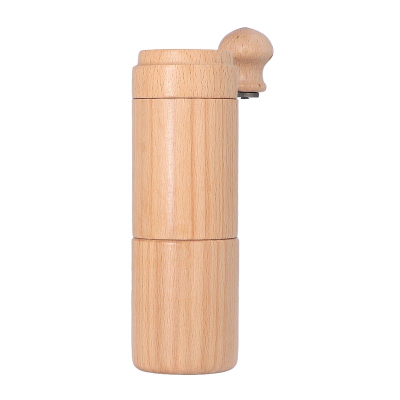 Manual Coffee Grinder Adjustable Detachable Beech Wood Stainless Steel Core