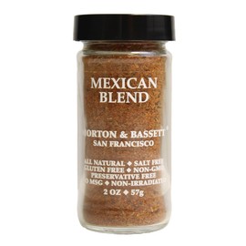 Morton & Bassett Mexican Blend, 2 oz – Non-GMO, Salt-Free, Zesty Mix for Tacos, Rice & Traditional Latin Dishes