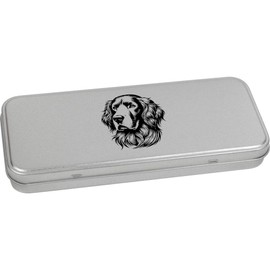 Azeeda 'Irish Setter' Metal Hinged Stationery Tin/Storage Box (TT00250348)
