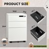 DEVAISE 3 Drawer File Cabinet with Combination Lock，Fully Assembled Metal