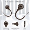 KAMANINA Decorative Curtain Drapery Holdbacks, Curtain Tiebacks Hooks with Screws