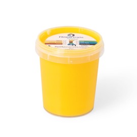 Fitness Knete Deluxe Colour, 454 g, Thickness Selection, Hand Trainer, Finger Trainer (Yellow = Medium Soft)