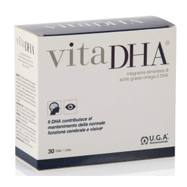U.G.A. Nutraceuticals vita DHA Nahrungsergänzungsmittel mit Omega 3 Fettsäure, 195 ml
