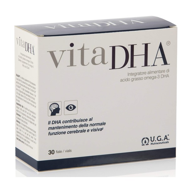 U.G.A. Nutraceuticals vita DHA Nahrungsergänzungsmittel mit Omega 3 Fettsäure, 195