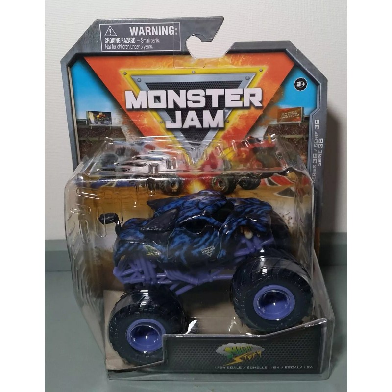 Spin Master Monster Jam 1:64 Scale, Night Storm Monster Truck,