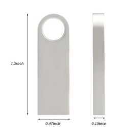 zhzixie (10-Pack 8GB Silver USB Flash Drives - Bulk Thumb Drives with Keychain Hole, High-Speed Portable Memory Sticks for Data Storage (Metal Housing, Plug & Play) 10Pack Sliver, 8GB)