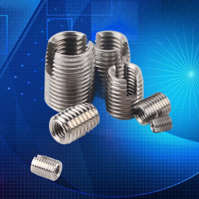 Chazcool 50Pcs Inner Thread Self Tapping Thread Inserts Set, Stainless
