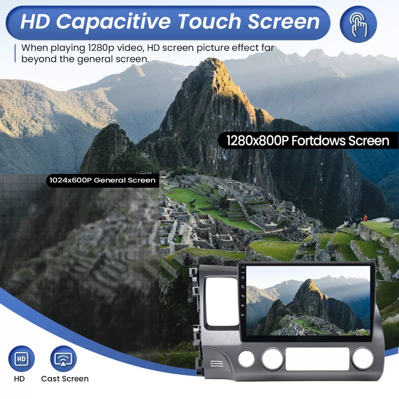 A-Carplay Car Radio Backup Camera Carplay Screen Adapter For Honda