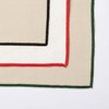 Dean and Deluca Heavy Overlock Placemat Natural x Green Approx