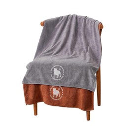 InnoBeta English Bulldog Gifts Dog Towels for Drying Dogs, Pack of 2, 40 Inch X 23.6 Inch, Perfect Dog Shower & Bath Supplies for Large, Medium or Small Dogs