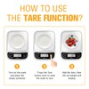 Easy@Home Digital Kitchen Scale Food Scale with High Precision to