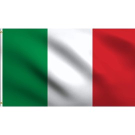 DMSE Italy Italian National Green White Red Flag 2X3 Ft Foot 100% Polyester 100D Flag UV Resistant