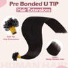 S-noilite Keratin Human Hair Extensions, 50 Strands, 50g, Pre-Bonded U