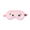 Fisura – Schlafmaske „Augen“ in Rosa. Weiches, komfortables Accessoire für