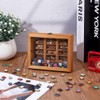 DICOSMETIC Mini Bookshelf Ornament Miniature Book Display Shelf Miniature Bookshelf