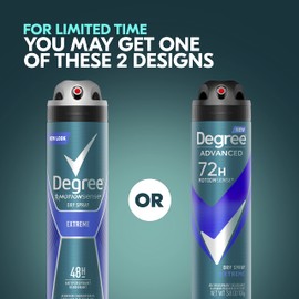 Degree Men Antiperspirant Deodorant Dry Spray Extreme Deodorant for Men With MotionSense Technology 3.8 oz