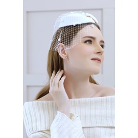 Sterling Silver White Topaz 4mm Round-Cut Solitaire Stud Earrings