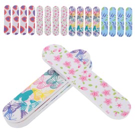 minkissy 40pcs Colored Nail File Press Nails Pedicure Kit Boards for Natural Nails Cuticle Press Nail Stand Hair Clippers Nail Files Nail Kits Nail Clippers Gel Nail Stickers Dry Sponge