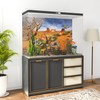 MIRRORANG 61 x 30 cm Reptile Habitat Background Orange Desert