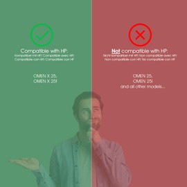 3IDEE VESA Adapter Compatible with HP Omen Monitor - Monitor Mount Adapter 75 x 75 mm - for Monitors without VESA Connection (Omen X25)