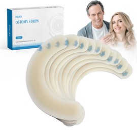 Pack of 20 Ostomy Barrier Ring Leak Skin Barrier Fixing Strips Elastic Barrier Strips Stoma Care Tape for Ostomy Bags, Ostomy Accessories