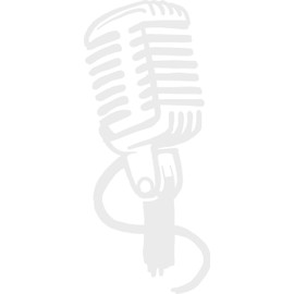 hBARSCI Classic Microphone Vinyl Decal - 5 Inches - for Cars, Trucks, Windows, Laptops, Tablets - Outdoor-Grade 2.5mil Thick Vinyl - White