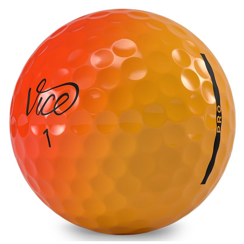 Vice Pro Golf Balls (Shade Red Orange)