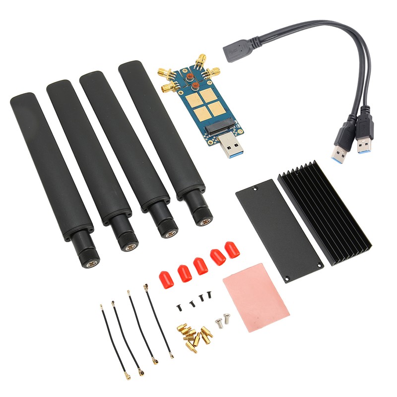 5G DONGLE Expansion Board 4 Antennas Aluminum Alloy ABS USB3.1