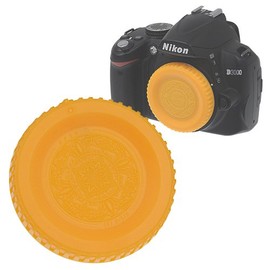 Fotodiox Yellow Designer Body Cap Compatible with Nikon F-Mount Cameras