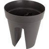 Artevasi Balcony Flower Pot Capri Anthracite Practical Fixation Suitable for