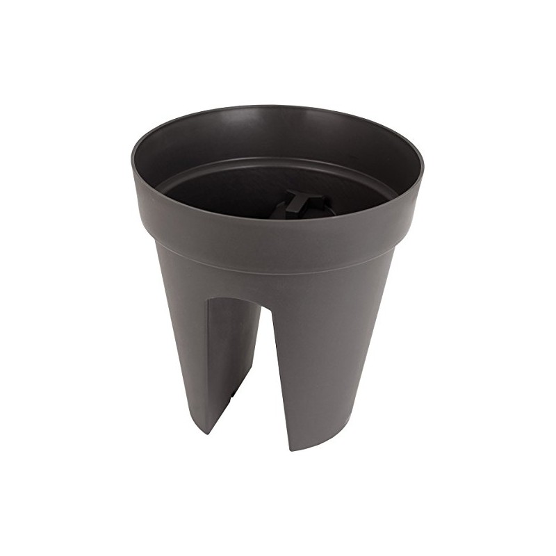 Artevasi Balcony Flower Pot Capri Anthracite Practical Fixation Suitable for