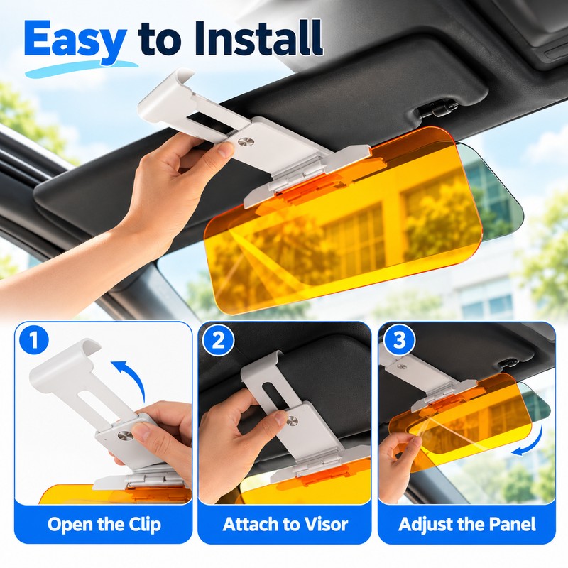 Car Sun Visor Extender for Day and Night Driving –