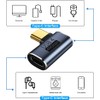 HUAZIZ 3 Pieces USB C 90 Degree Adapter Angle Plug