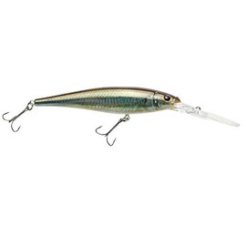 Berkley Flicker Minnow Fishing Lure, HD Emerald Shiner, 1/3 oz, 3 1/2in | 9cm Crankbaits, Realistic Minnow Profile, Sharp Dive Curve Gets to Fish Quickly, Equipped with Fusion19 Hook